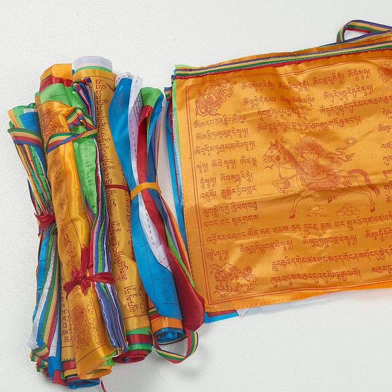 Tibetischer Buddhismus, Satin-Gebetsflaggen, 5 Farben, Gebetsflaggen, Xizang Longda, Gebetsflagge, Dekor