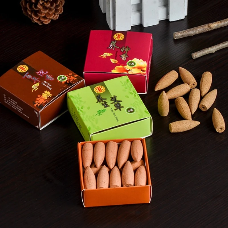 Weihrauchkegel mit natürlichem Rückfluss in Geschenkbox, 80 Stück/Lot – Bild 2