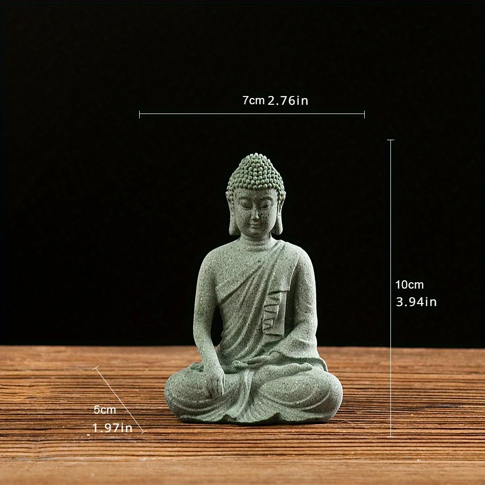 Buddha Garten Statue Aquarium Dekoration Mini Buddhismus Figur Schreibtisch Tischlandschaft Dekor Home Zen