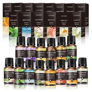 16 Geschmacksrichtungen, 10 ml, ätherische Öle für Aromadiffusor, Luftbefeuchter, Zuhause, wasserlöslicher