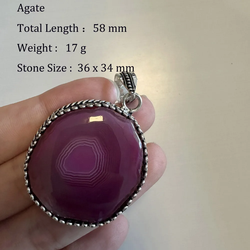 Echter Citrin-Tigerauge-Achat-Jaspis-Anhänger als Geschenk für Frauen – Bild 4