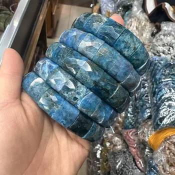 AAA Natürliche 12x15mm Facettierte Edelstein Kristall Citrin Achat Amethyst Pyrit Mode Armbänder Energie