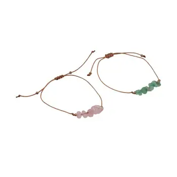 Amethyst Naturstein Handgefertigter Damenschmuck Accessoires Bohemian Armband Strand-Körperschmuck