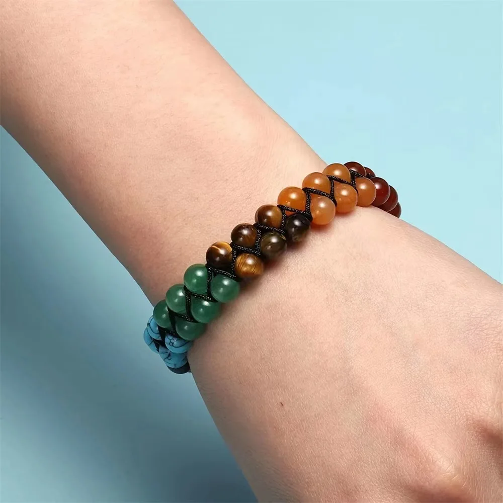 Top Plaza 7-Chakra-Behandlung, Kristall-Armband, Yoga-Stein – Bild 4