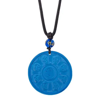 Manjushri-Anhänger mit Acht-Wort-Mantra, Hasen-Tierkreiszeichen, Schutz-Buddha-Amulett für Glück, Frieden