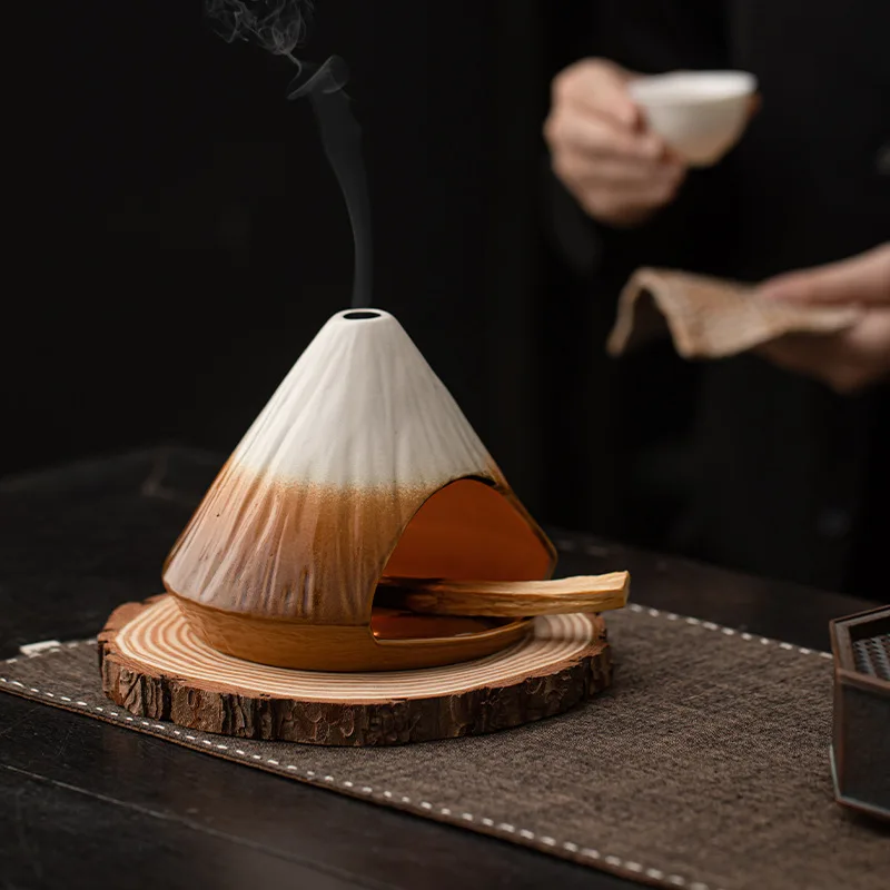 Mount Fuji Weihrauchkamin, Zedernsalbei-Räuchergefäß, peruanisches – Bild 3