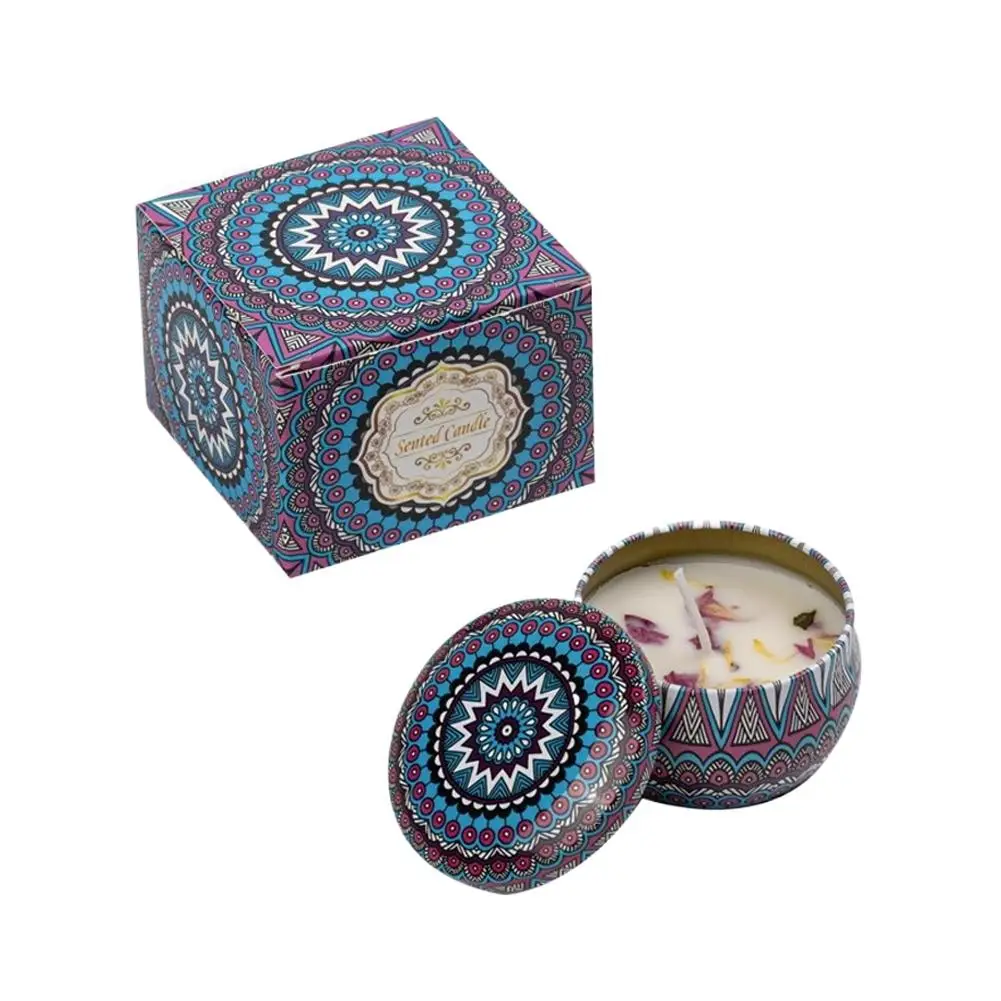 Duftkerzen für Zuhause aus Sojawachs mit Lavendel, Rose, Jasmin usw. Pflanzliche Ätherische Öle & Getrocknete