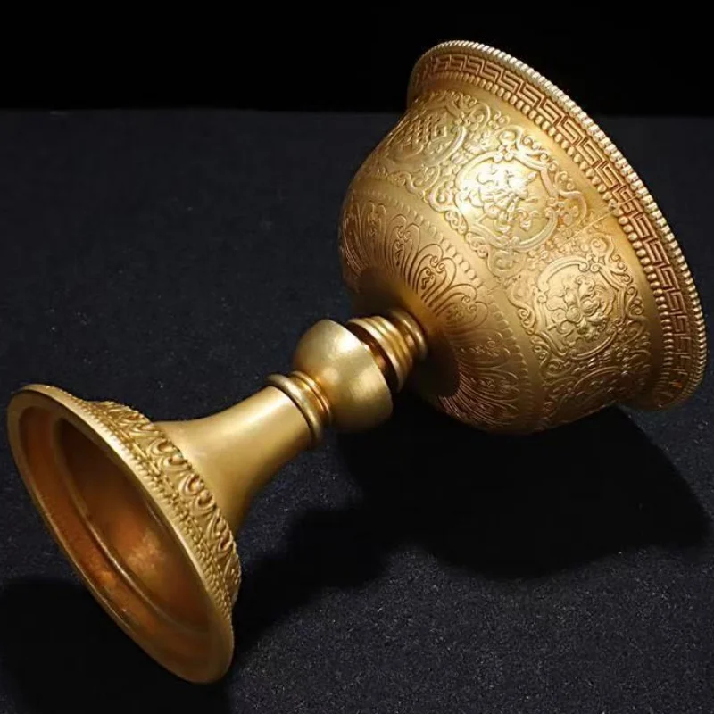 Buddhismus-Altäre-Kerzenlampe, Gravur acht verheißungsvolle – Bild 6