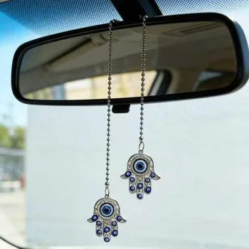 Böser Blick Hamsa Hand Auto-Anhänger Schlüsselanhänger Amulett Glücksbringer Deko-Geschenke