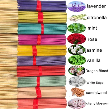 Mit je 140 Räucherstäbchen, erhältlich in vier saisonalen Sets: Rose, Lavendel, Sandelholz, Jasmin (7 Stück)