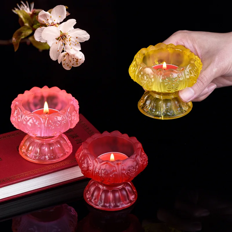 1 Kerzenhalter aus Glas für den Haushalt, handgeschnitzt, exquisit – Bild 5