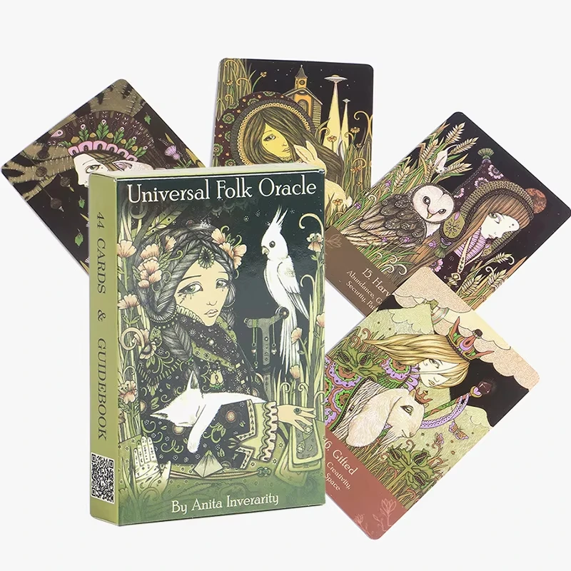 Universelle Folk-Orakelkarten, 44er-Tarot-Deck, englische Version für Wahrsagerei, Party, Brettspiel