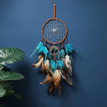 Handgefertigter Feder-Traumfänger - Boho-Wanddekoration, perfektes Geschenk für Klassenkameraden