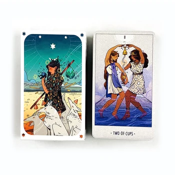 Tarotkarten, 78-teiliges Deck, Orakel, englische Ausgabe, Wahrsagerei, Brettspielkarten, ideal für Anfänger