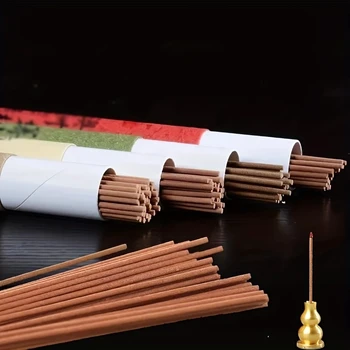 Natürliche Räucherstäbchen, langlebiges Aroma, handgefertigt, für Buddha, Segen, Gebet, Meditation (40 Stück)