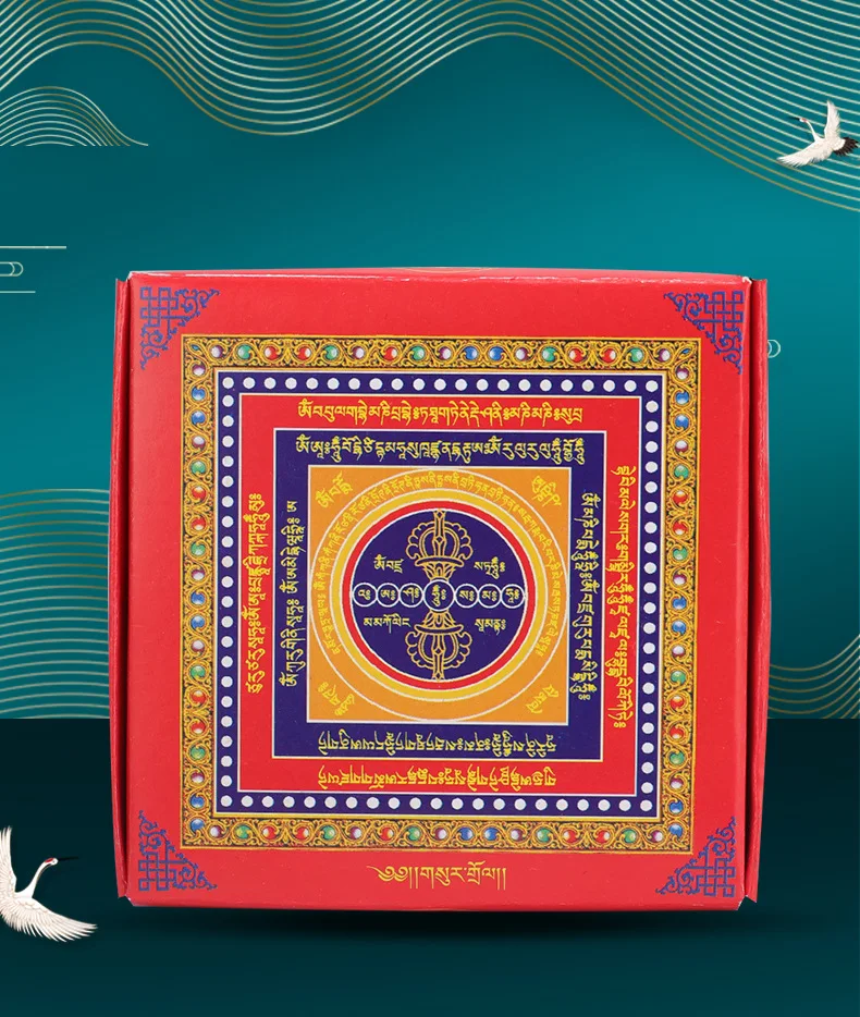 Traditionelles Volksritual: Bedrucktes Mantra-Papier, 280 Blatt pro – Bild 6