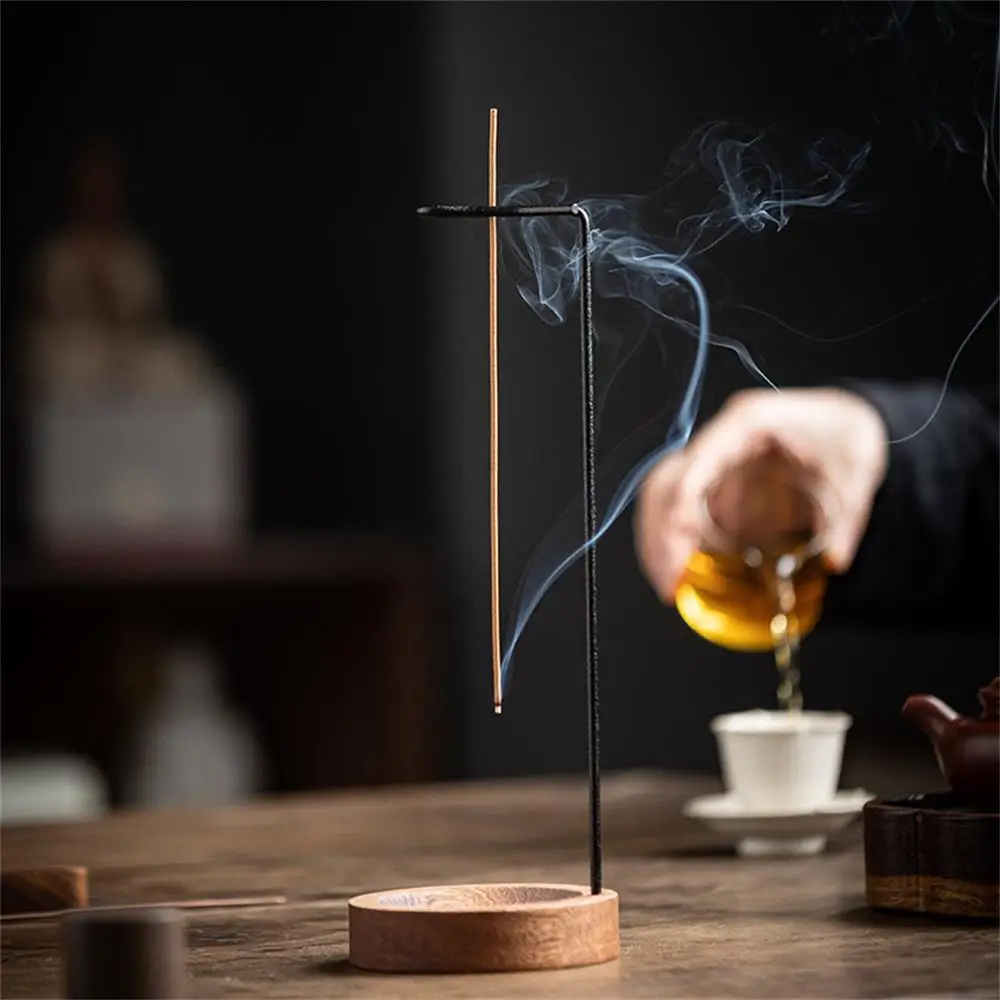 Kreative Upside Down Räuchergefäß Räucherstäbchenhalter Holz – Bild 2