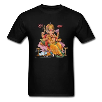 Shiva Ganesha Druck T-shirt Männer Weißes T-shirt Elefanten Gott Auf Erwachsene Kleidung Benutzerdefinierte