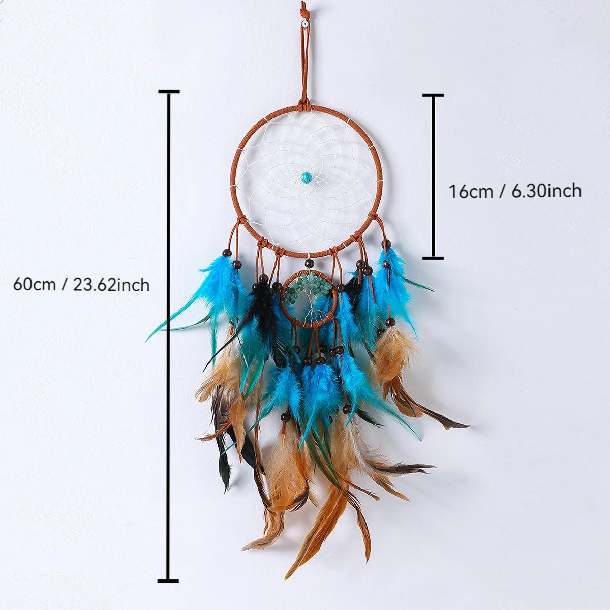 Handgefertigter Feder-Traumfänger - Boho-Wanddekoration, perfektes Geschenk für Klassenkameraden
