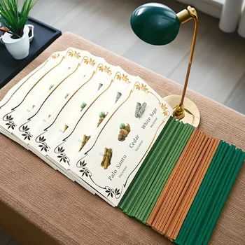 Packung Natürliche Weiße Salbei-Räucherstäbchen 12cm Tragbare Palo Santo Räucherstäbchen für Zuhause