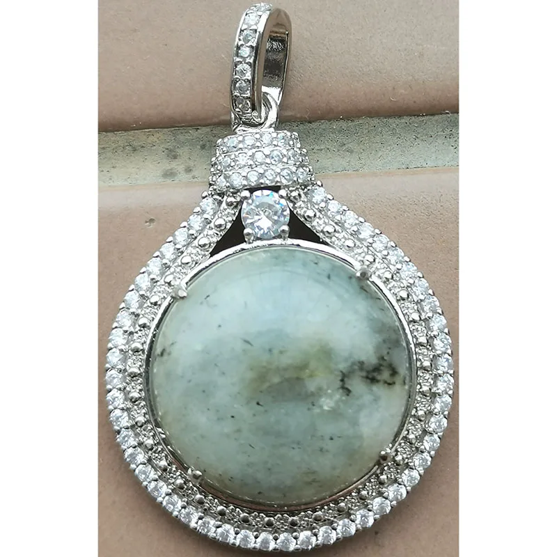 Labradorit Lapislazuli Tigerauge Kristallkarneol Aventurin Malachit Sand Opal Howlith Unakit Anhänger Perle