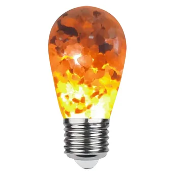 Himalaya-Glüh-Salzlampe, 1 Stück, LED-Glühbirnen, 60 Watt, äquivalent, warm, bernsteinfarbenes Leuchten