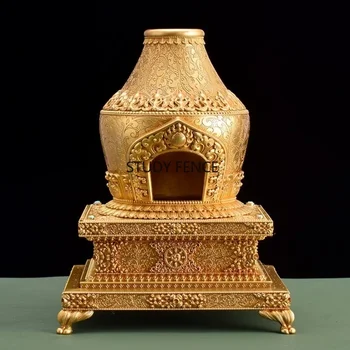 Metall-Räuchergefäß-Box, Ofen-Ornamente, Tempel-/Vorfahrenhalle-Räuchergefäß, Opferutensilien, Räucherwerk