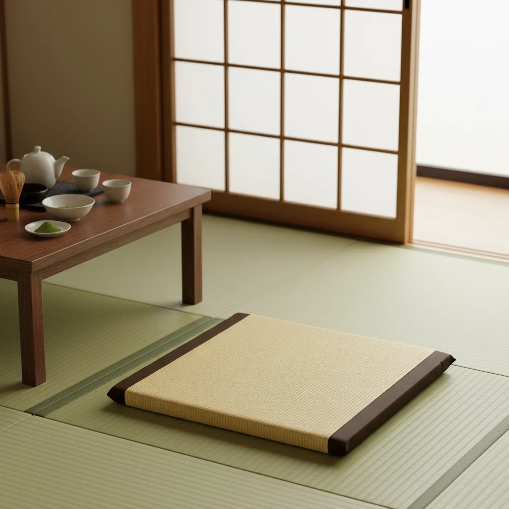Zen-Kissen, Zabuton Zafu, quadratisch, 55-65 cm, Boden-Meditationssitz, japanische Boden-Tatami-Matte