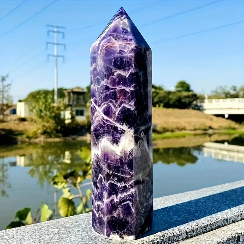 Natürlicher Amethyst-Spitzen-Turm, reine und geruchsneutrale – Bild 3