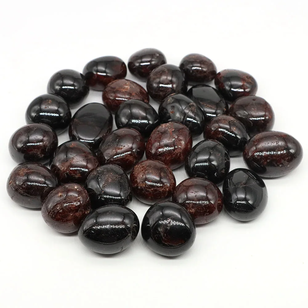 Natürliche Granat getrommelte Steine Kristall Quarz Bulk Erz Kies – Bild 3