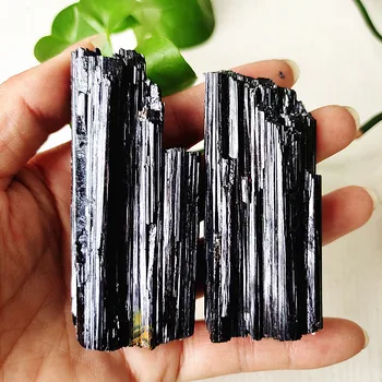 Natürlicher schwarzer Turmalin roher Kristalls tein Mineral Probe Raum dekor nach Hause spirituelle Energie