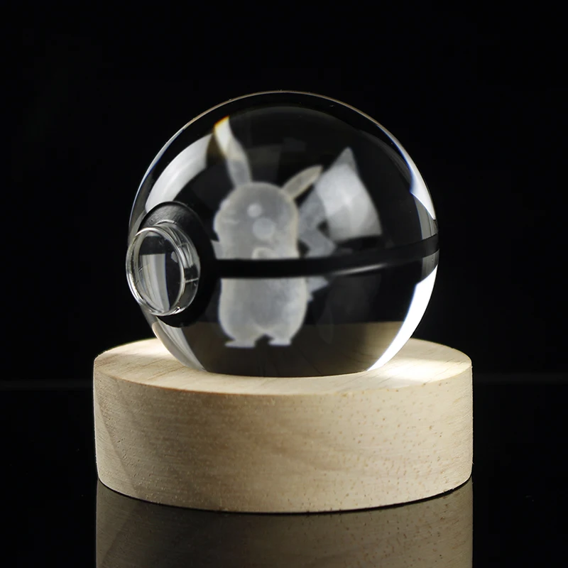 Niedliche 50 mm Kristallkugel, 3D-Figuren, Lasergravur, Glaskugel – Bild 5