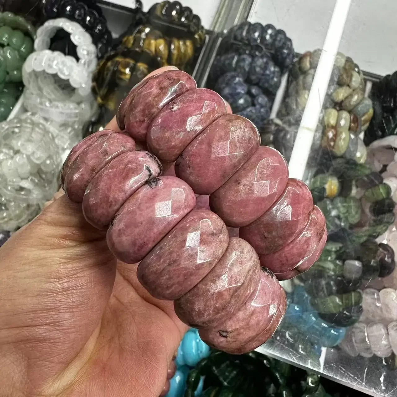 Natürliches Amethyst-Edelstein-Armband, Perlenschmuck, Energie, magnetisch, modischer Kristall, Reiki-Zubehör