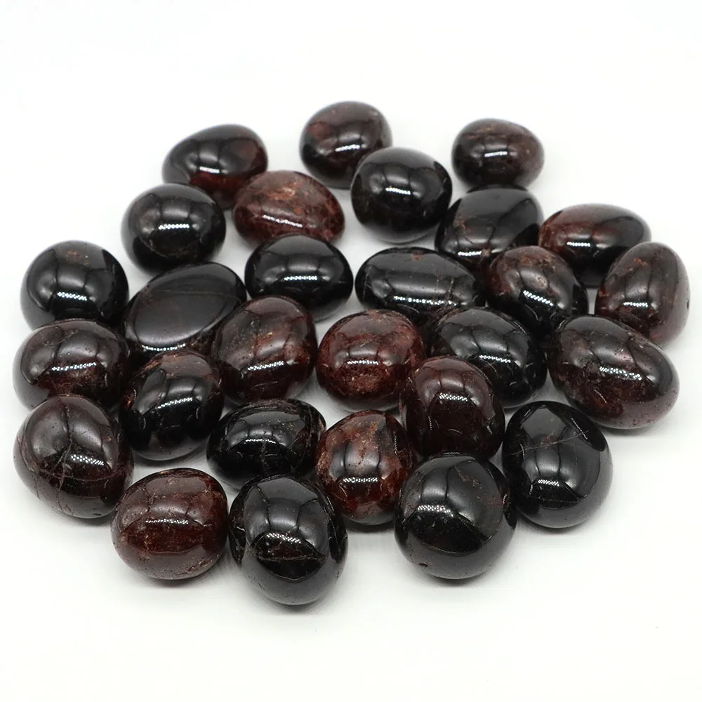 Natürliche Granat getrommelte Steine Kristall Quarz Bulk Erz Kies – Bild 2