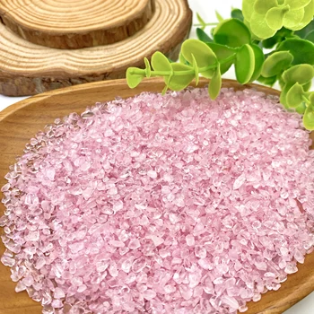 100g/Beutel Natursteine Rosenquarz Material Kristallkies Steinchips Erzmineralien Reiki-Exemplar Edelsteine
