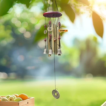 Große Windspiel-Röhren, Glocken, Metall, Kirchenglocke, Outdoor, Garten, Haus, Garten, Dekoration, hängendes