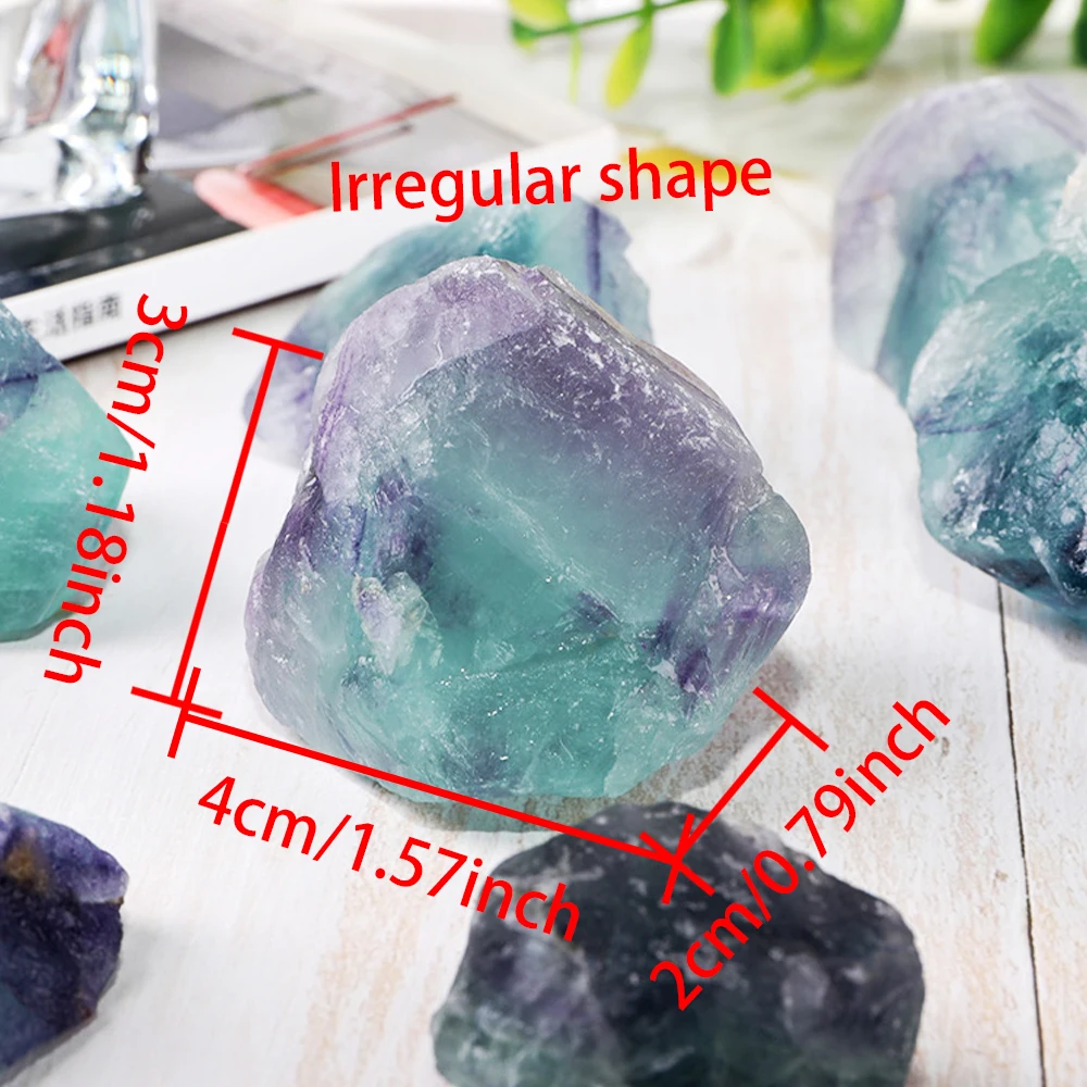 Natürliche Farbe Fluorit Kristall Mineralien Landschaft Gestein Probe – Bild 2