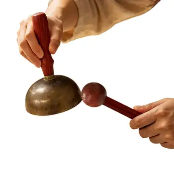 Tibetische Klangschalen Handgefertigtes Messing-Klangschalen-Set für Meditation Achtsamkeit Klangschalen