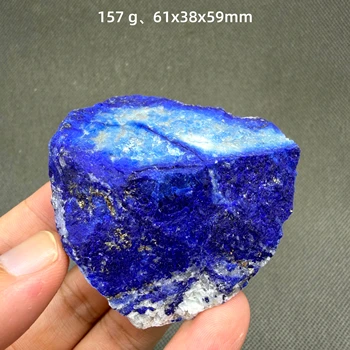 Natürlicher Lapislazuli mit Pyrit, abwechselnde Schichten, königsblau & metallisch goldene Kristalle