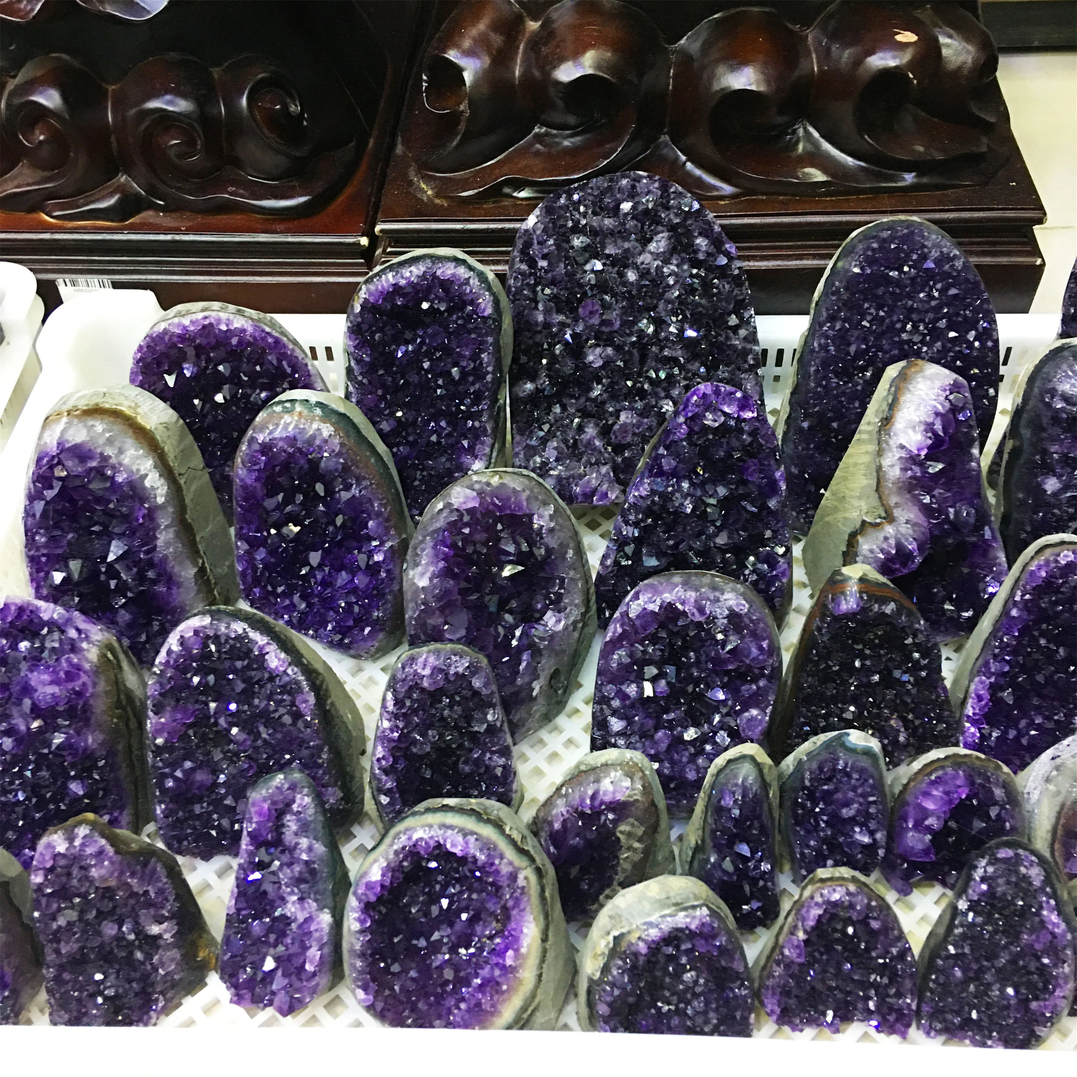 AAAA+ Natürliche Amethysthöhle, Amethyst-Cluster aus Quarzkristall – Bild 6