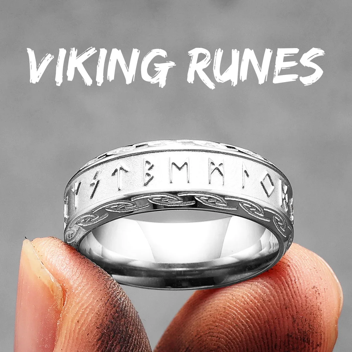 Wikinger Runen Männer Ringe Edelstahl Retro Punkrock einfache Frauen Schmuck Mode accessoires fremde Dinge