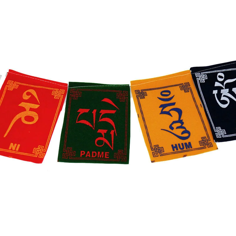String religiöse Mini bunte Gebetsfahnen Wind Pferd Flagge buddhistische Zeremonie Flagge Zeremonie (10 Stück)