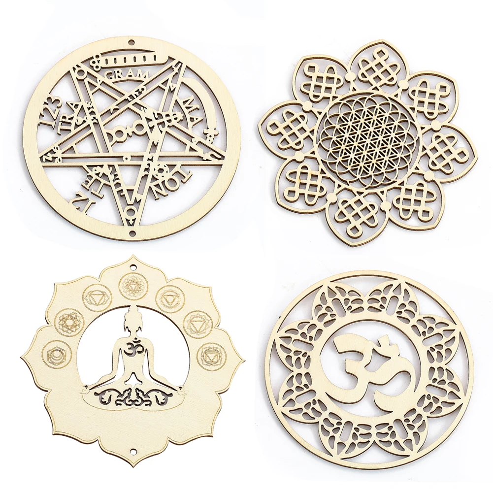 Mandala Heilige Geometrie Hängende Blumenleben Wandkunst Spirituelle Yoga Meditation Chakra Kristall Gitter