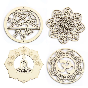 Mandala Heilige Geometrie Hängende Blumenleben Wandkunst Spirituelle Yoga Meditation Chakra Kristall Gitter