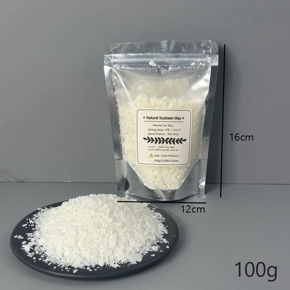 Natürliches Sojawachs-Duftkerzenmaterial, 100 % keine Zusatzstoffe für handgefertigte DIY-Kerzenherstellung