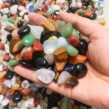Polierte Trommelsteine, Gemischte Kristalle und Edelsteine 15-20mm, Sortierte Edelsteine für Aquarium