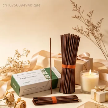 Qualitäts-Räucherstäbchen Sandelholz Lufterfrischer Yoga Meditation Aromatisch 270mm Extra Lang (91 Stück)