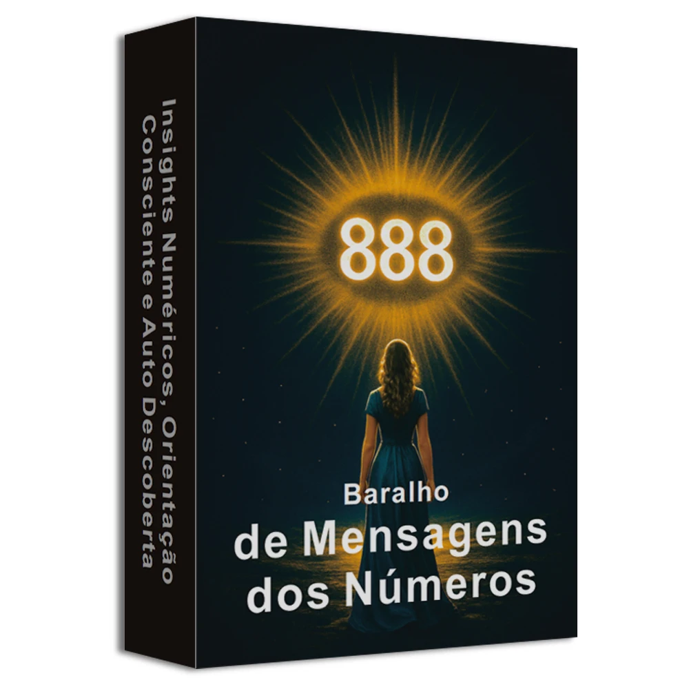 Portugiesisches Orakel-Kartendeck, portugiesische Tarotkarten, Zahlen-Themenkarten für das tägliche Lesen