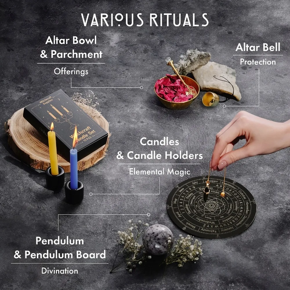 Hexerei-Set, Altar-Zauberset, Hexengeschenke, Wicca-Zubehör – Bild 5