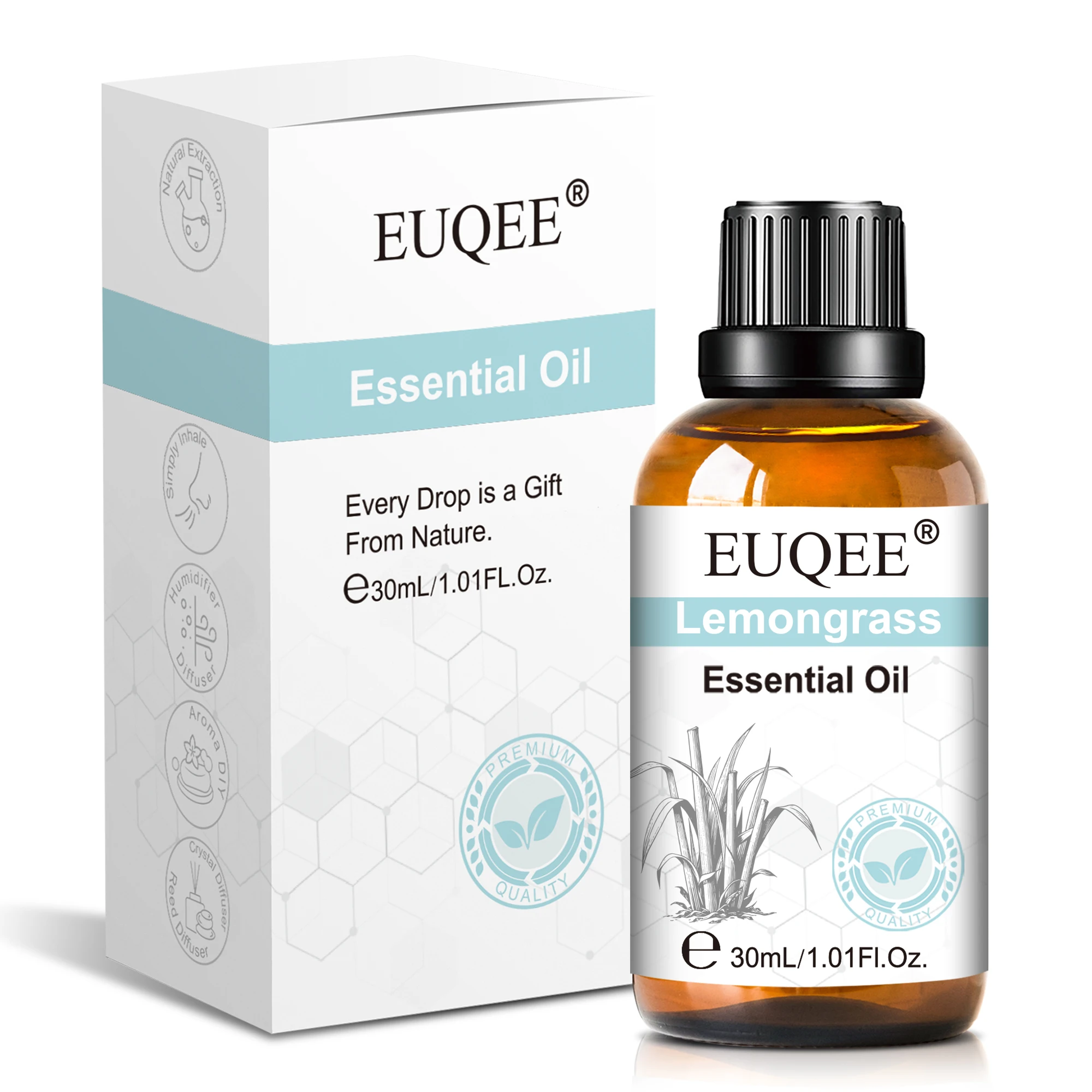 30 ml ätherisches Lavendelduftöl für Luftbefeuchter, Diffusor, Eukalyptus, Jasmin, Sandelholz, Neroli Ylang